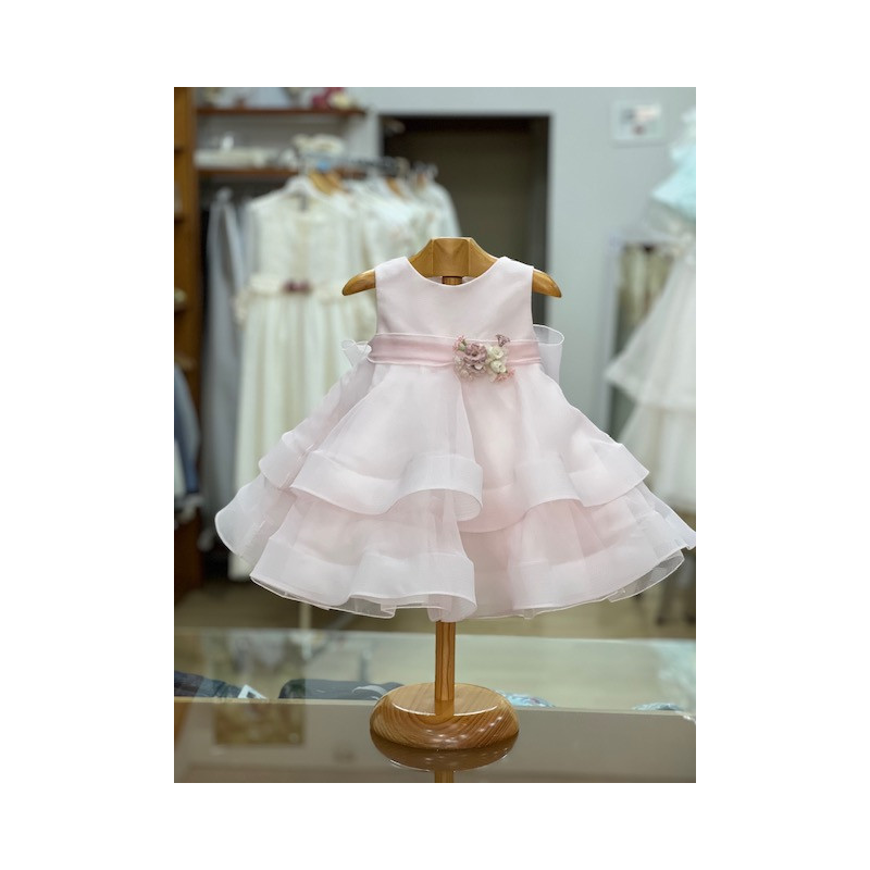 VESTIDO BEBE CEREMONIA ORGANZA